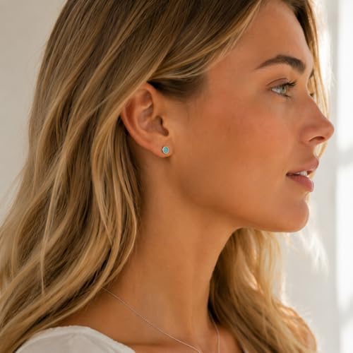 CHIC & ARTSY 18K Gold Plated Solid 925 Sterling Silver Flat Back Earrings for Women Multiple Piercings Screw Back Earrings Cartilage Hypoallergenic Jewelry - style: 925 Silver Flat Back #9