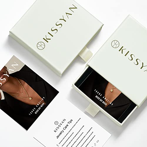 KissYan Beaded Gemstone Necklaces for Women | Colorful Bead Natural Stone Choker with 14K Gold Plated Spring Ring Clasp, Handmade Knot Jewelry for Summer Beach - color: D-Green Aventurine