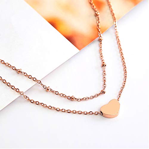 RoseGold Ankle Bracelets for Women - Layered Anklets - Link Foot Jewellery - color: RoseGold - 5#