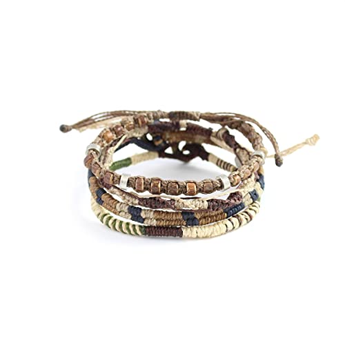 Wakami Charm Bracelet Stack Beaded Stackable Bracelets for Women - color: Original | 7.5IN