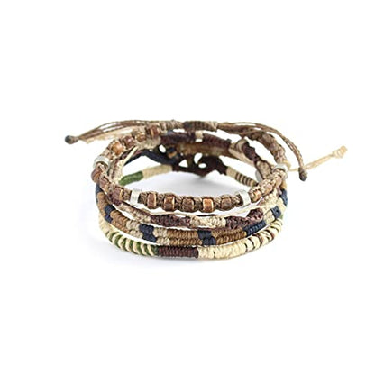 Wakami Charm Bracelet Stack Beaded Stackable Bracelets for Women - color: Original | 7.5IN