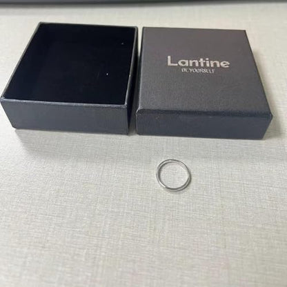 Lantine 2mm Simple Pinky Ring Silver High Polishing Dome Thin Minimalist Stacking Knuckle Plain Band Ring Size 2-8.5
