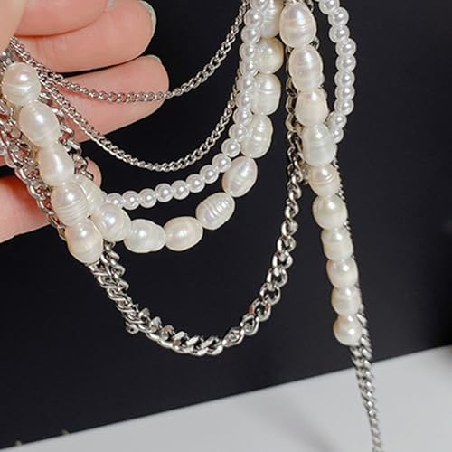 Retro Multi Strands Fringe Brooch Shimmering Fringe Brooch Pin Ornament for Jackets Scarves Hats Accessories Alloy Faux Pearls Statement