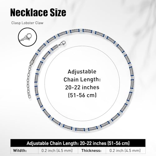 Stainless Steel Chain Necklaces,Rolo Chain Necklace for Men Women,Unique Fashion and Charm Jewelry, Silver Tone Chain,Stainless Steel Adjustable Link, Gifts for Friends/Husband/Dad - style: 1479