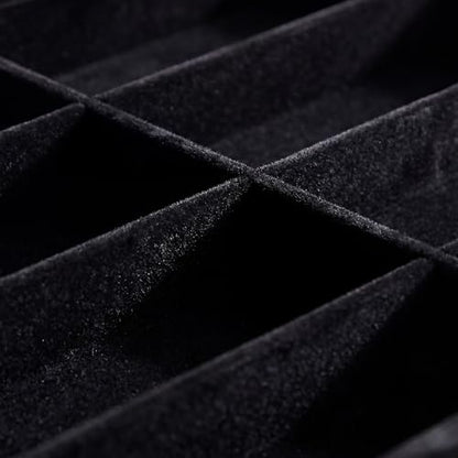 Stratalife 8 Grids Drawer Sunglasses Organizer Tray, Black Velvet | Stackable Eyeglasses Storage Case with Removable Dividers, Jewelry Display Case for Necklace Bracelet, 13.78x9.5x1.2inch - color: Black