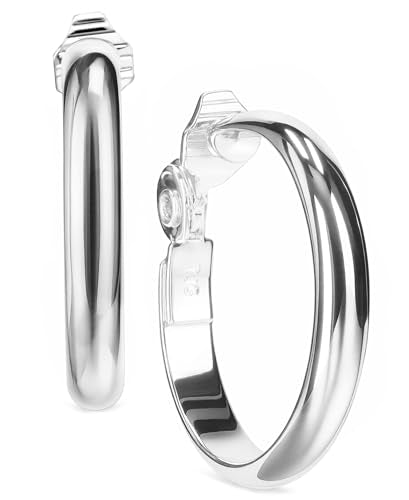 Anne Klein Women's Hoop Earrings, Layered Statement Fashion Jewelry for Everyday and Evening Wear - color: Silver