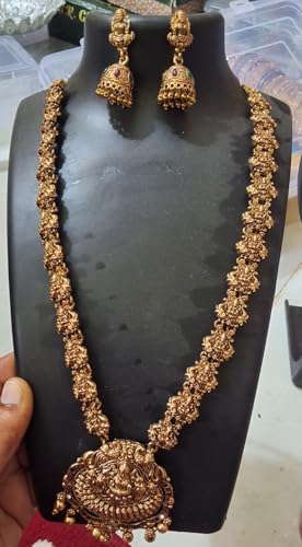 Traditional Indian Necklace Set for Women, Temple, Kundan, Oxidized and Haram Jewelry with Earrings, Choker, Layered, Long Necklace and Pendant Styles