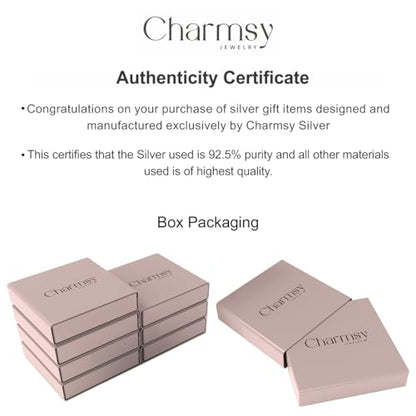 Charmsy Set of 3 Pairs 925 Sterling Silver Hoop Earrings for Women | Lightweight Italian 2.5mm Tube Diamond-Cut Classic Texured Click-Top Hoops Earring | Size 12/13/15/18/20/25mm - color: Silver-15/21/25mm