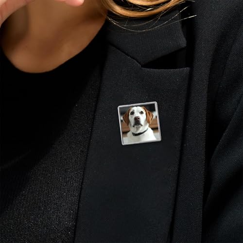 Custom Pins Custom Button Pins Customized Buttons Customized pin for Men - color: Square and Silver