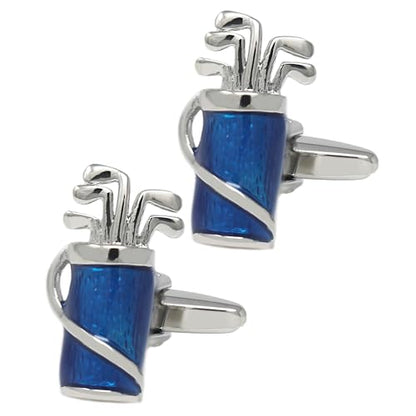 Novelty Sports Theme Cuff Links For Men Father's Day Birthday Gift Fancy Cufflinks - style: Golf Club