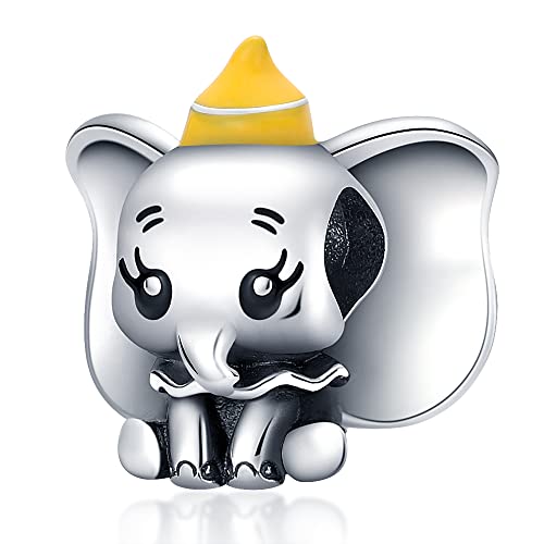 LIGHTDOG 925 Sterling Silver Charms for Bracelets Necklaces Dangle Pendants Beads Charms Fits Pandora Charms Bracelets Jewelry Holidays Gift for Women - style: Elephant Beads
