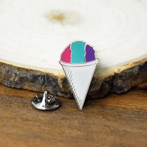 Inspirational Enamel Pin by LifeBeats | Cute Pin for Clothes, Jackets, Hats, Bags, and Lanyards | Hat Pin Comes with a Greeting Card | Lapel Pin with Sturdy Backing - style: You're Coolest Snow Cone
