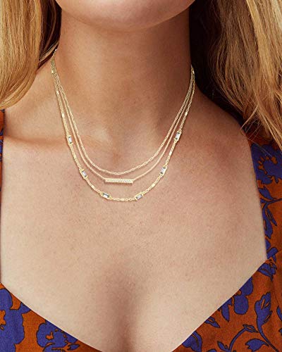 Kendra Scott Addison Multi Strand - color: GOLD - GOLD METAL