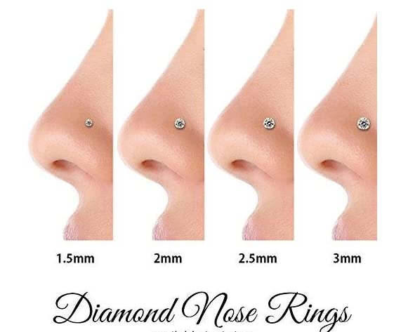 Cisyozi 18G 20G 22G Nose Rings and Studs - 316L Surgical Steel Hypoallergenic Piercing Jewelry for Women Men - L Shaped Straight Nostril Screw - Diamond CZ 1.5mm 2mm 2.5mm 3mm 12Pcs - style: Screw-18G-CZ 1.5mm