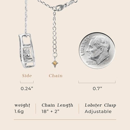 ARINZA Moissanite Necklace for Women, 1 Ct 925 Sterling Silver Dancing Stone Pendant, 18+2 Inch Chain, Valentine’s Day Christmas Gift for Her, Wife, Mom, Anniversary, Birthday - color: 2 Water Drop
