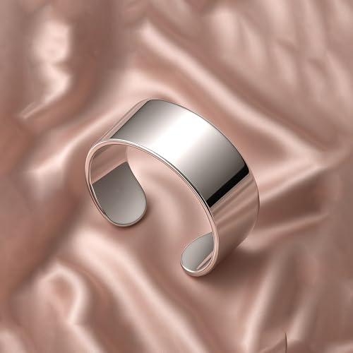 LeCalla 925 Sterling Silver Minimalist Toe Rings Set of Toe Ring Lightweight Simple Antique Open Adjustable Toe-Rings Beach Foot Jewelry Set for Women - color: 09. Classic Band (1 PCS)