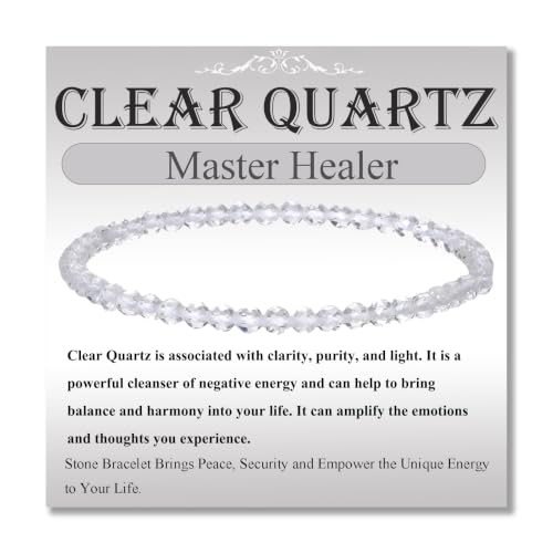 MASSIVE BEADS Natural Genuine Gemstone Beads Healing Crystal Chakra Reiki Jewelry Faceted Round Beads Bracelets 3mm - color: Clear Quartz