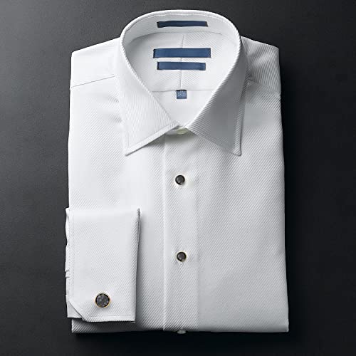 wynameleri Mens Classic Shirts Cufflink Studs, Mother-of-Pearl Tuxedo Shirt Button and Cuff Links Set, Formal Business Wedding Jewelry - color: MOP-Gold Black