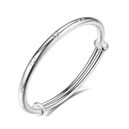 925 Sterling Silver Bracelet Plated Cuff Bangle Bracelet Fashionable Multi-layer Cross Wire Bangle Bracelet Open Adjustable Wide Cuff Bracelet for Teen Girls Fashion Jewelry - color: 01