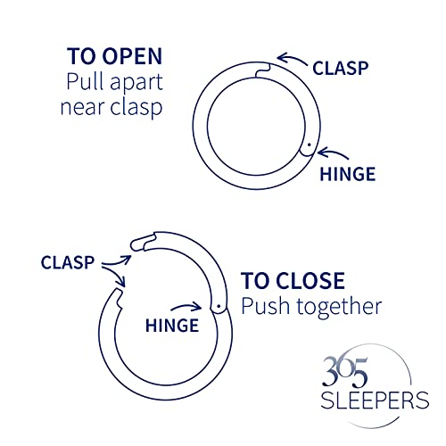 365 Sleepers 2Pcs G23 Titanium 18G (Standard Fit) Hinged Segment Ring Hoop – Implant Grade Nickel Free Septum Nose Lip Helix Tragus Earring Body Piercing Jewelry, 6mm- 13mm - style: 7mm Black