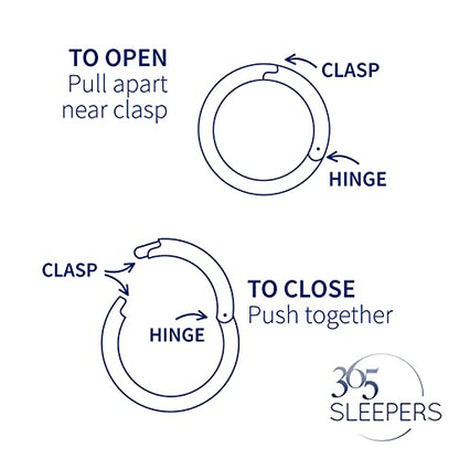 365 Sleepers 2Pcs G23 Titanium 18G (Standard Fit) Hinged Segment Ring Hoop – Implant Grade Nickel Free Septum Nose Lip Helix Tragus Earring Body Piercing Jewelry, 6mm- 13mm - style: 7mm Black