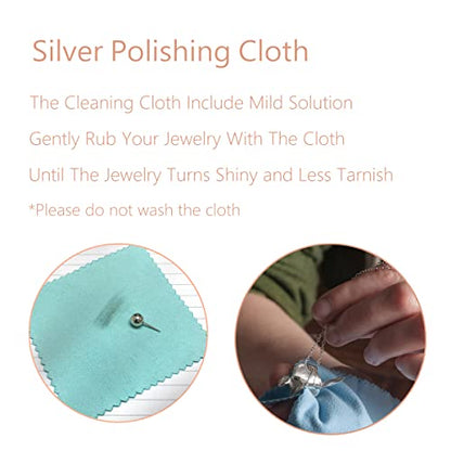 BEADNOVA Silver Polishing Cloth Cotton Jewelry Cleaning Cloth with Anti-Tarnish Paper for Silverware and Jewelry Handling (10pcs Each)