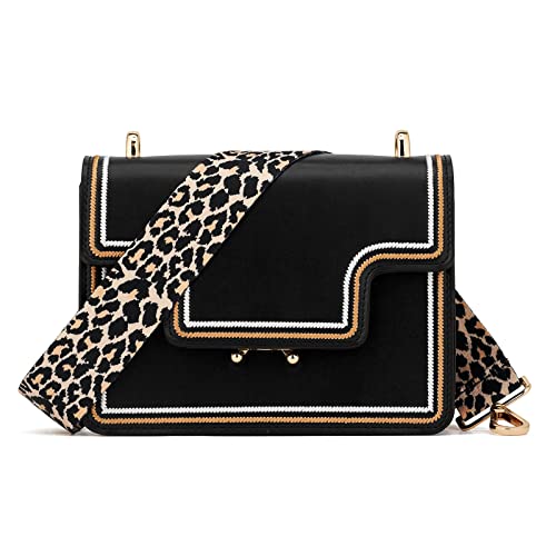 Wide Shoulder Strap Adjustable Replacement Belt Crossbody Canvas Bag Handbag - color: Wide: 1.4"(3.5cm)leopard2, size: Wide: 1.4"(3.5cm)