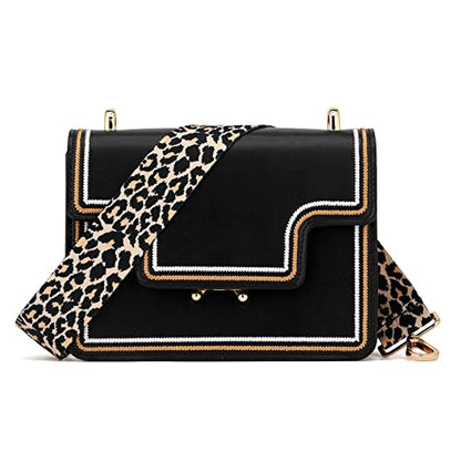 Wide Shoulder Strap Adjustable Replacement Belt Crossbody Canvas Bag Handbag - color: Wide: 1.4"(3.5cm)leopard2, size: Wide: 1.4"(3.5cm)