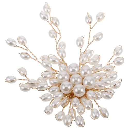 Abaodam Pearl Brooch Pin for Women with Rhinestone Accent Faux Pearl Sweater Clip and Shawl Safety Pin Accessory for Wedding Party and Formal Wear