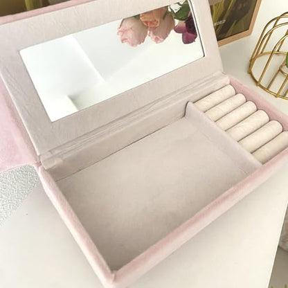 Openable Sofa Jewelry Box, Earrings Necklace Storage,Chaise Longue | Miniature Sofa Velvet Chair Design,Gift for Girls and Women - color: Chaise Longue