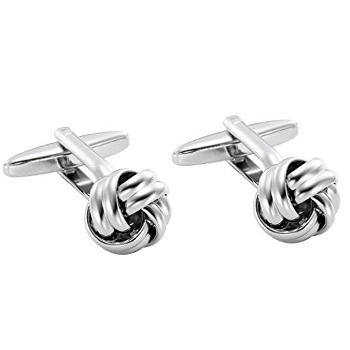 Urban Jewelry Mens Stainless Steel Nautical Knot Cufflinks Sharp Formal | Nautical Cufflinks Stainless Steel Rust Resistant Finish Polished Cufflink Finish Modern Cufflink Design Style - color: Nautical Knot Cufflinks