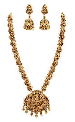 Traditional Indian Necklace Set for Women, Temple, Kundan, Oxidized and Haram Jewelry with Earrings, Choker, Layered, Long Necklace and Pendant Styles