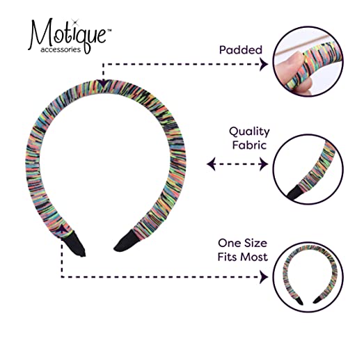 Padded Headband for Women for Women (Multi Stripe) - color: Striped Multi