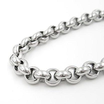 Stainless Steel Belcher Rolo Chain Men Bracelet 7mm