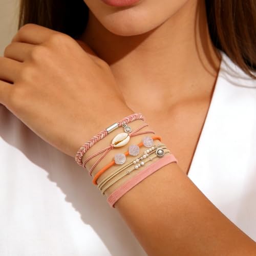 Gold Cuff Bracelets for Women, Boho Western Scarf Bracelet with Ribbon Bow, Adjustable Open Bangle Hair Tie Bracelet, Blue Paisley Bandana Wrist Cuff, Stainless Steel Vacation Festival Jewelry - color: A6：Hair Tie Bracelet