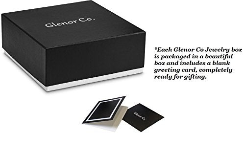 Glenor Co Jewelry Organizer Tray - 4 Stackable Trays & Lid with Mirror - 27 Slot Storage for Drawer, Dresser - Black - size: Square - 4 Trays + Lid Set - 27 Slots