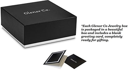Glenor Co Jewelry Organizer Tray - 4 Stackable Trays & Lid with Mirror - 27 Slot Storage for Drawer, Dresser - Black - size: Square - 4 Trays + Lid Set - 27 Slots
