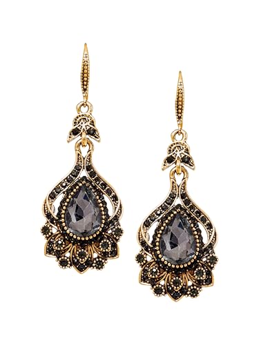 Christmas Halloween Red Heart Shaped Pattern Alloy Earrings, Gothic Antique Style Jewelry for Women - style: Earrings R23-011