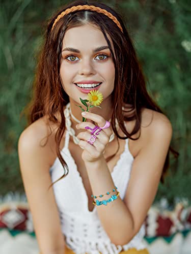 Inbagi Turquoise Bracelet for Women Leather Bracelet Western Jewelry for Women (Fresh) - style: Fresh