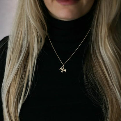 LLWOM Gold Necklace for Women-14k Gold Plated Infinity Necklace Star Of David Necklace Evil Eye Cross Pendants Heart Dainty Gold Necklace For Women - color: Gold-Dragon-1