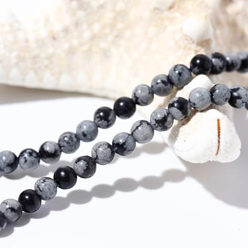 Simple 4mm Gemstones and Crystals Choker Necklace Unisex 16"-18" | Necklaces for Women Men, Adjustable, 40-45 cm Chain Length, Handmade, Spiritual Gemstones, Positive Energy, Daily Wear - style: Alabaster