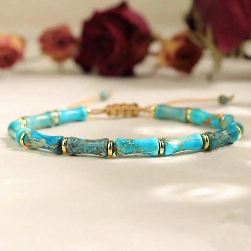7 Chakra Bracelet Bohemian Handmade Leather Wrap Healing Protection Natural Stone Yoga Beaded Bracelets Boho Friendship Jewelry - color: Blue #2