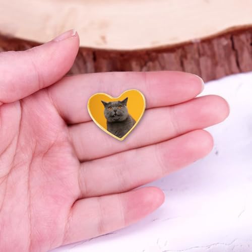 Custom Pins Bulk Custom Button Pins Customized Buttons Customized pin for Men - color: Heart and Gold