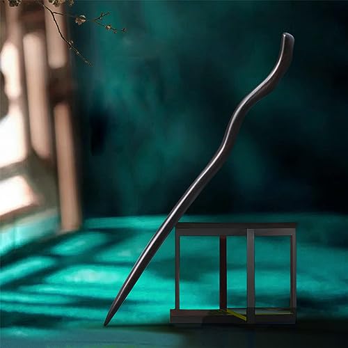 Hair Sticks for Buns 9.0" Ebony Hair Chopsticks for Women Long Hair Simply Wooden Hair Pin sticks (1-Ebony 9") - color: 1-Ebony 9"