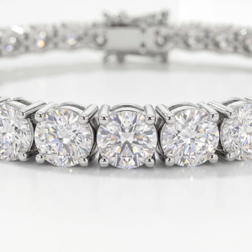 Tennis Bracelet for Women, Cubic Zirconia, Gold or Rhodium, 1.5-3mm | 18K Gold-Plated or Rhodium-Plated Brass, Cubic Zirconia, 1.5-3mm Widths, 6.5-7.5 in, Fade-Resistant, Jewelry Gift Box Ready - color: 2MM | Rhodium-Plated | 6.5 in