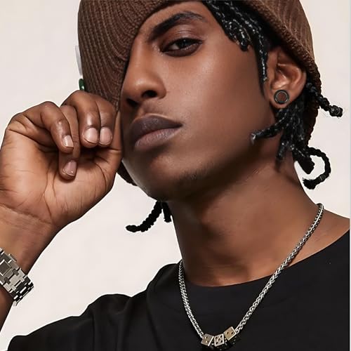 16Pcs Silicone Ear Gauges 8G-25mm Flexible Ear Tunnels Gauges Soft Expander Stretching Ear Plugs Tunnels Black & White & Clear Earring Piercings Jewelry for Men Women - color: Black, size: 8G(3mm)