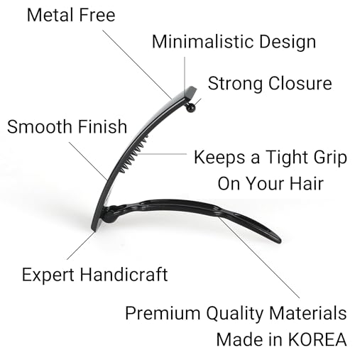 12pcs Hair Barrettes Set for Women and Girls, Hair Clips for Thick Thin Fine Hair, Non-metal Hair Accessories, Non-Slip Grip Handmade Snap Hairpin, BPA Free | Non-metal BPA-free snap hairpins with a non-slip grip for thin, fine or thick hair; handmade in