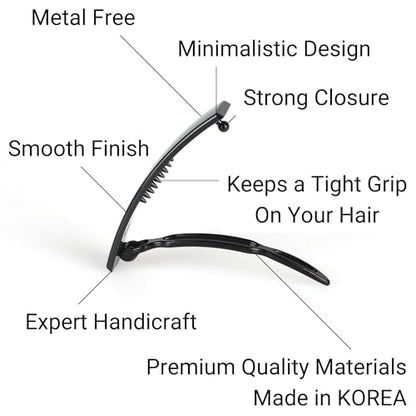 12pcs Hair Barrettes Set for Women and Girls, Hair Clips for Thick Thin Fine Hair, Non-metal Hair Accessories, Non-Slip Grip Handmade Snap Hairpin, BPA Free | Non-metal BPA-free snap hairpins with a non-slip grip for thin, fine or thick hair; handmade in