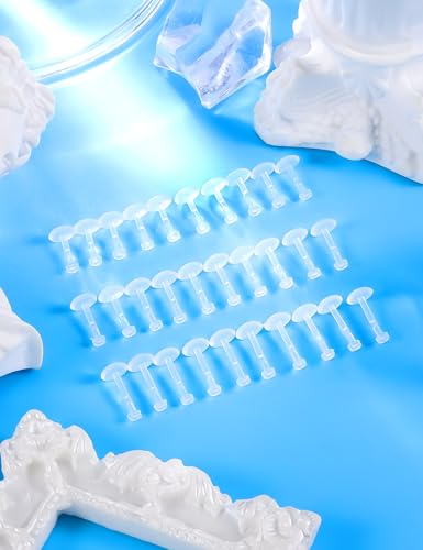 Lcolyoli 30PCS 16G 18G Clear Nose Studs Push Top Piercing Retainers 2mm Flat & Ball Top Bioflex Lip Rings Labret Retainer for Women Men 6-10mm Bar Length - color: Flat Top-30Pcs-18G-Mix Length