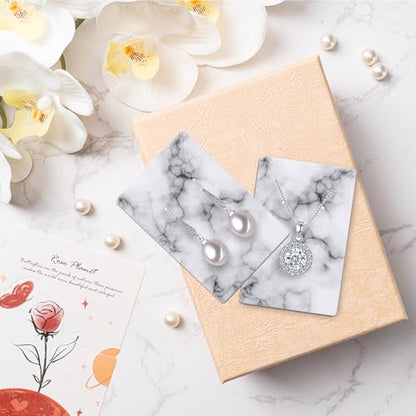 Earring Cards, Set Jewelry Making Supplies with 100 Pcs Earring Holder Cards 200 Pcs Earring Backs and 100 Jewelry Packaging for Earrings Necklace Jewelry Display, Bags 3.5x2.4 Inches (Marble White) - color: White Marble Pattern